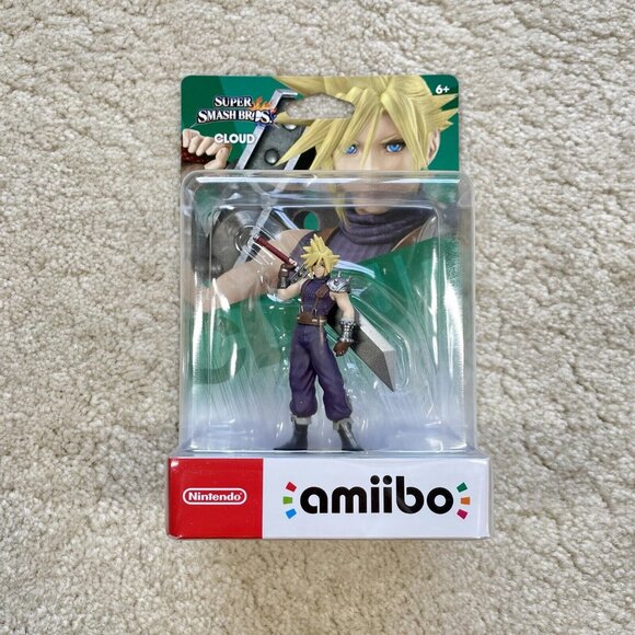 Super Smash Bros Cloud Amiibo Nintendo Switch BRAND NEW SEALED - Picture 1 of 7